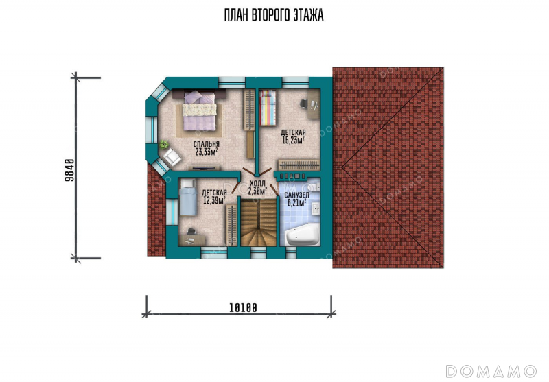 План 2 этажа