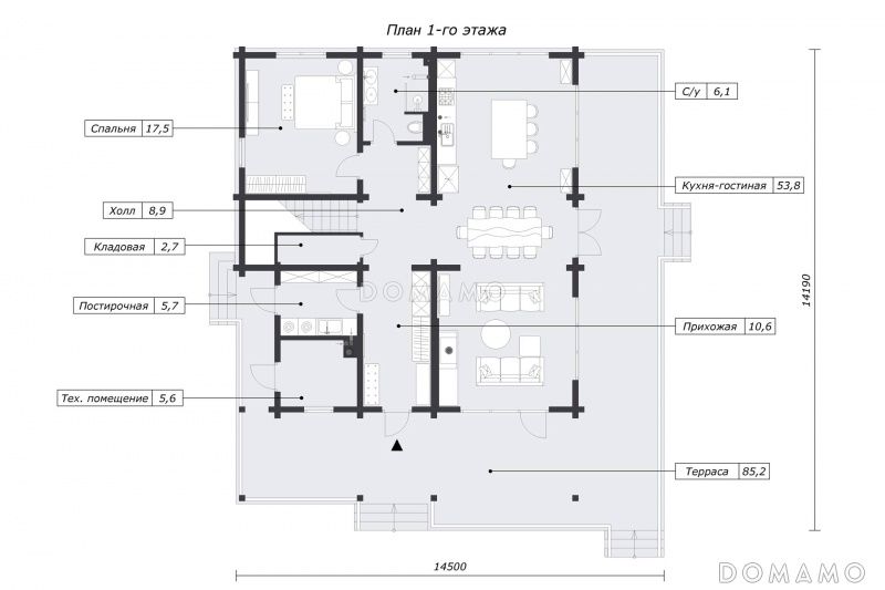 План 1 этажа