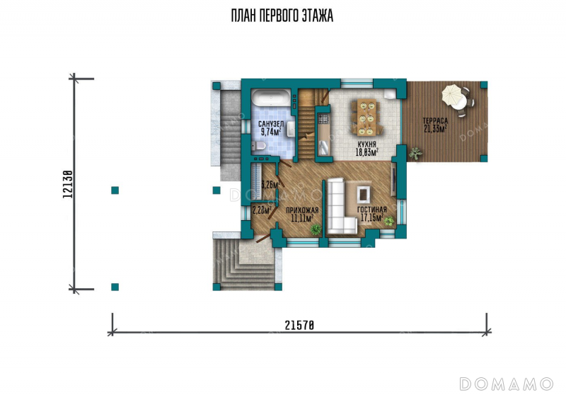 План 1 этажа