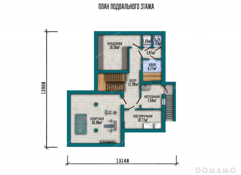 План цокольного этажа