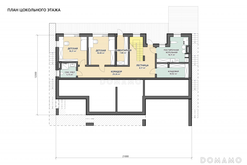 План цокольного этажа