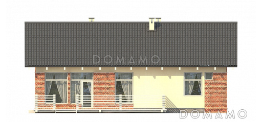 Вариант с панорамными окнами гостиной.