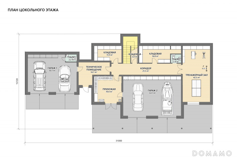 План цокольного этажа