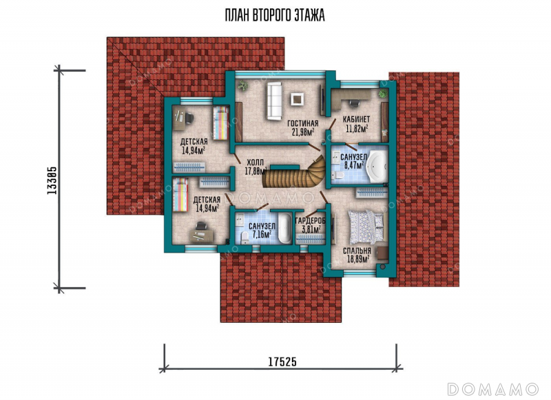 План 2 этажа