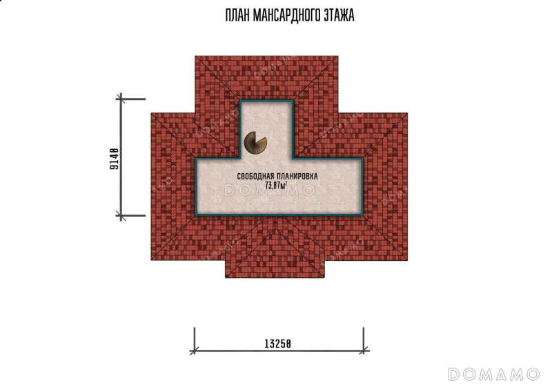 План мансардного этажа