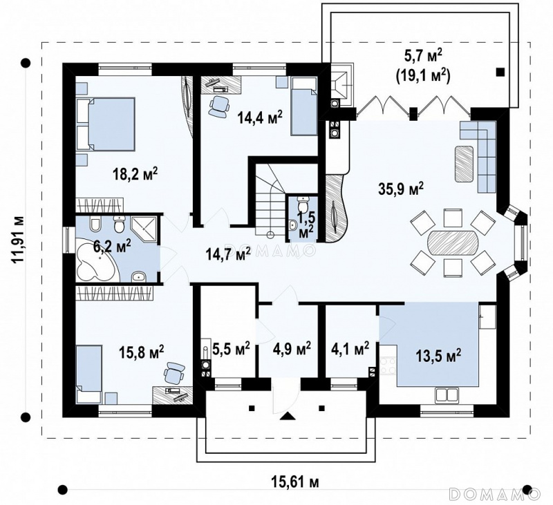 План 1 этажа